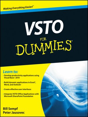 cover image of VSTO For Dummies